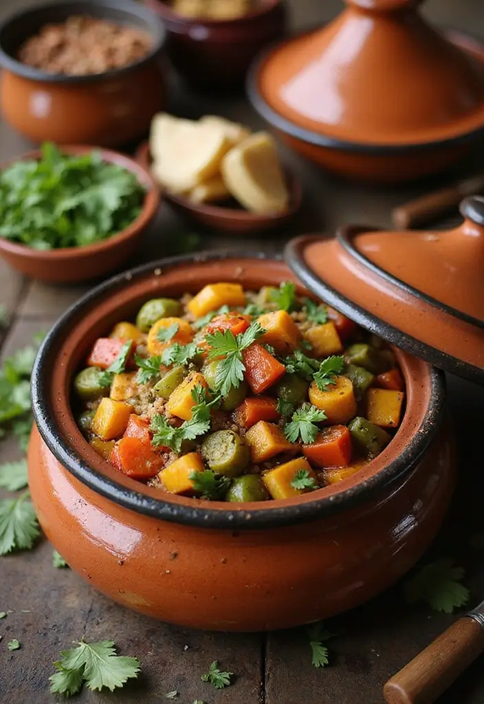25 Healthy Family Crockpot Meals That Are Easy to Make - 10. Moroccan Vegetable Tagine
