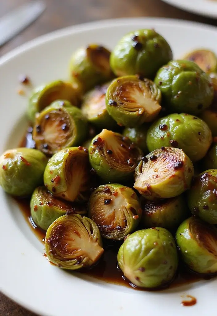 25 Healthy Family Crockpot Meals That Are Easy to Make - 15. Balsamic Glazed Brussels Sprouts
