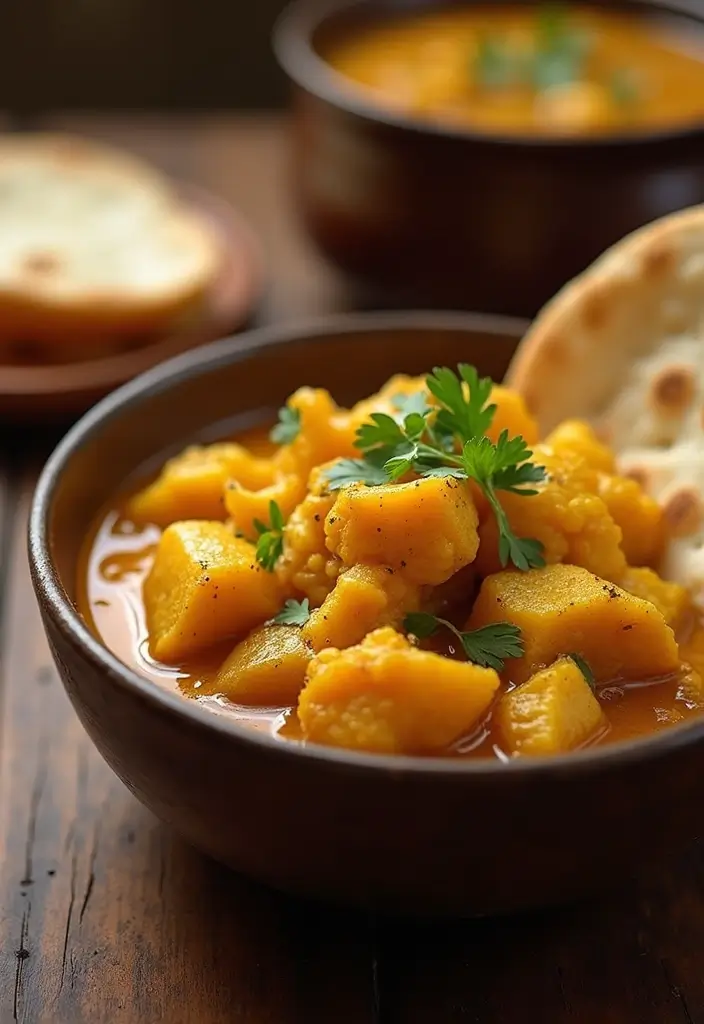 25 Healthy Family Crockpot Meals That Are Easy to Make - 16. Cauliflower and Potato Curry