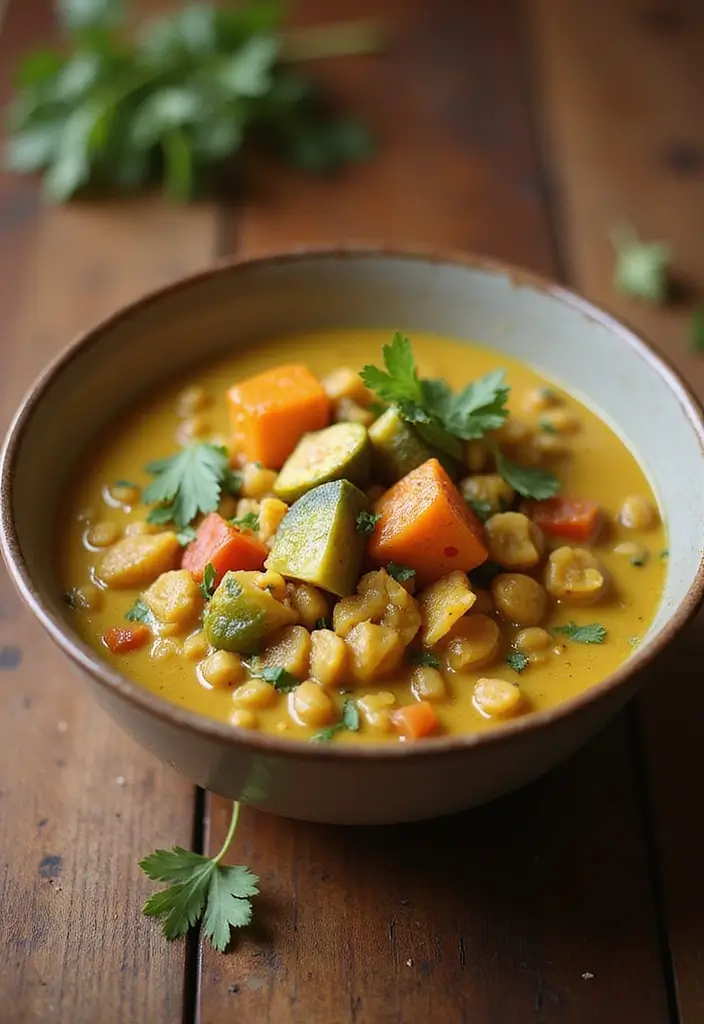 25 Healthy Family Crockpot Meals That Are Easy to Make - 3. Coconut Curry Lentils