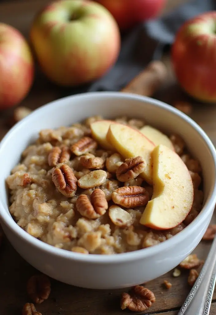 25 Healthy Family Crockpot Meals That Are Easy to Make - 9. Apple Cinnamon Oatmeal