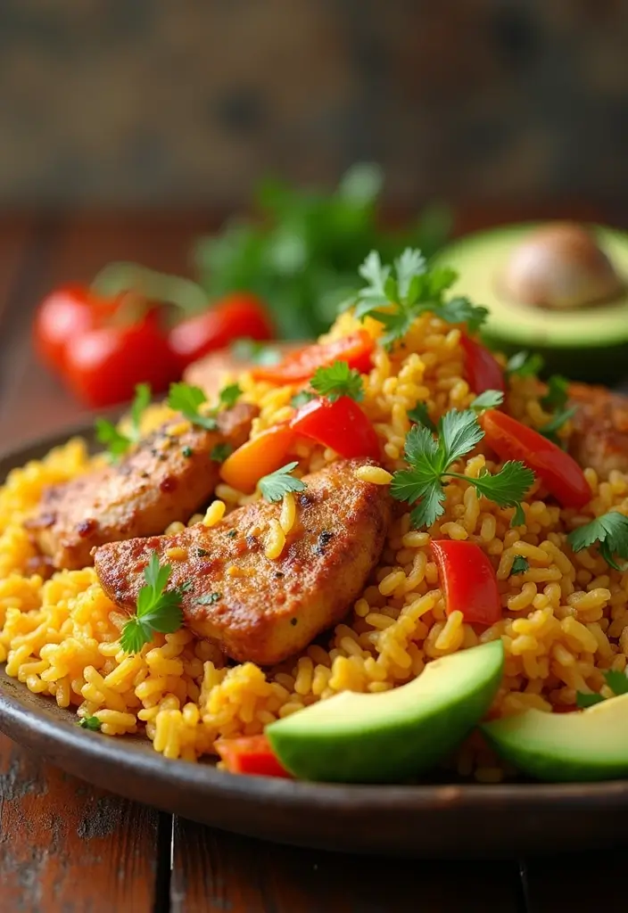 25 Healthy Weeknight Family Meal Recipes Made Easy - 13. One-Pot Chicken Fajita Rice