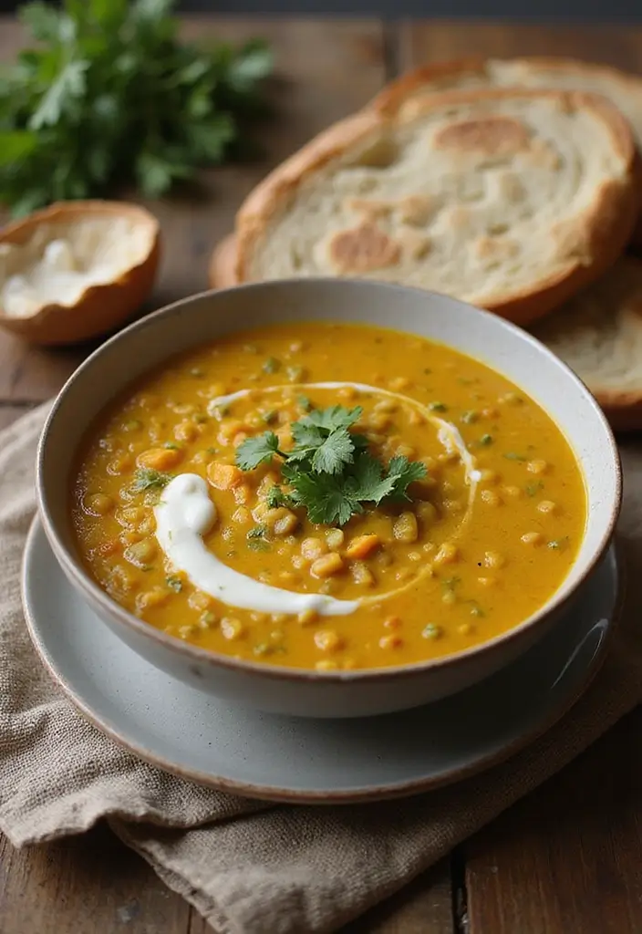 25 Healthy Weeknight Family Meal Recipes Made Easy - 16. Coconut Curry Lentil Soup