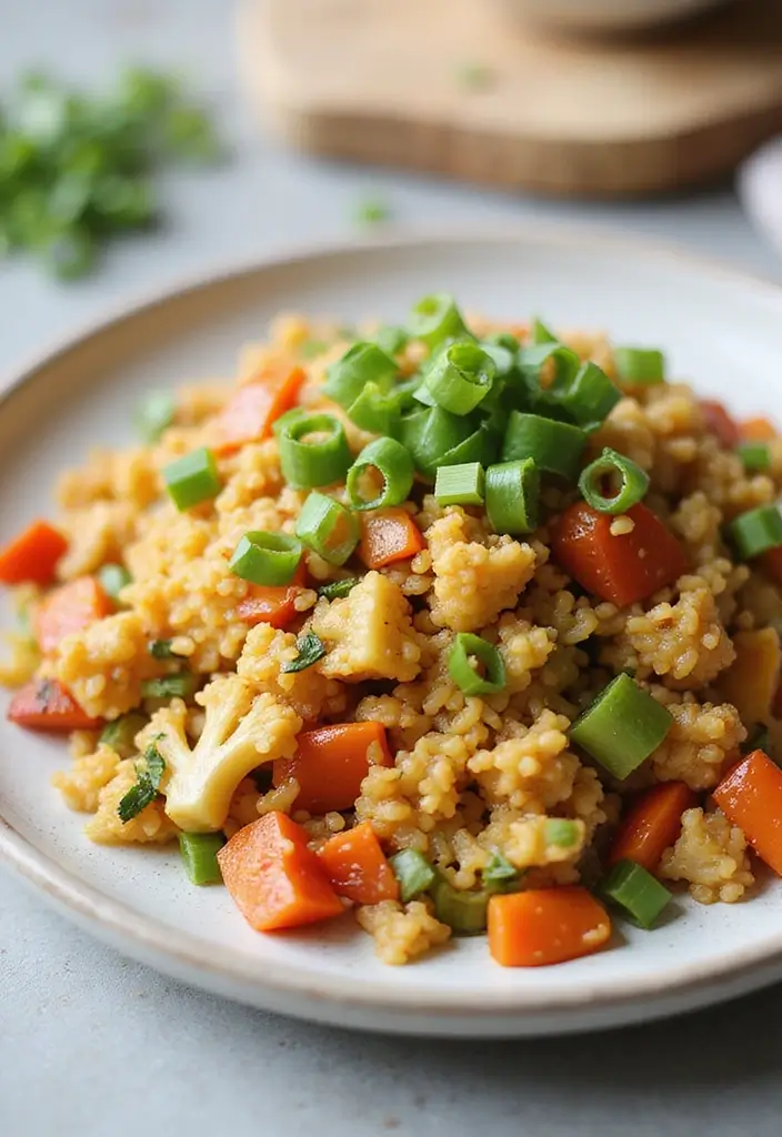 25 Healthy Weeknight Family Meal Recipes Made Easy - 18. Quick 15-Minute Cauliflower Rice Stir-Fry
