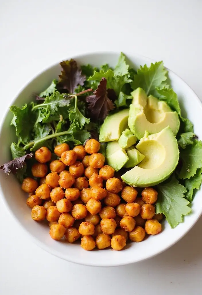 25 High Protein Low Calorie Family Meals for Healthy Living - 14. Spiced Chickpea Bowl
