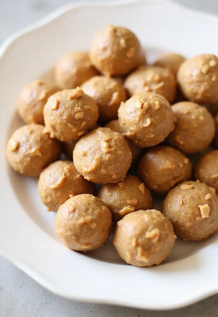25 High Protein Low Calorie Family Meals for Healthy Living - 20. Peanut Butter Protein Balls