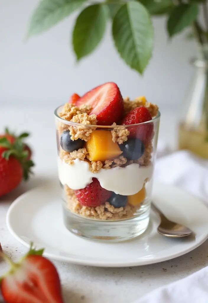 25 High Protein Low Calorie Family Meals for Healthy Living - 7. Greek Yogurt Parfait
