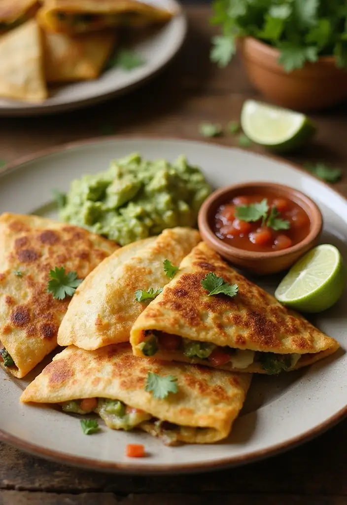 25 Large Family Meal Ideas Perfect for Cooking for a Crowd - 21. Veggie Quesadillas