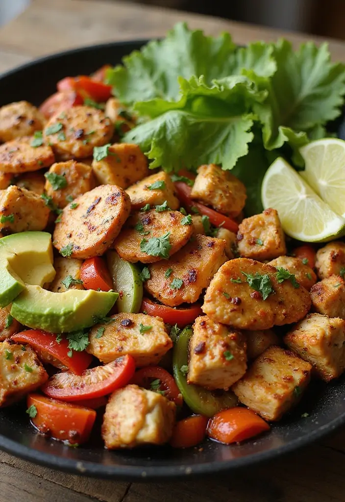 25 Low Carb High Protein Family Meals for Dinner Tonight - 12. Chicken Fajitas