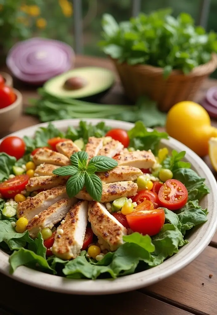 25 Low Carb High Protein Family Meals for Dinner Tonight - 3. Greek Chicken Salad