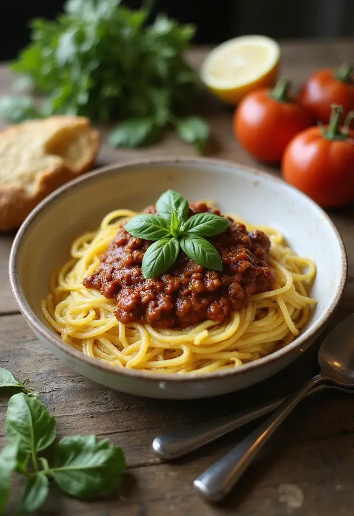 25 Low Carb High Protein Family Meals for Dinner Tonight - 4. Spaghetti Squash Bolognese