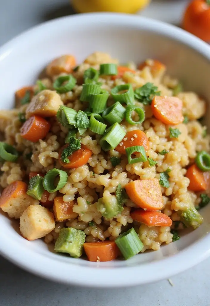 25 Low Carb High Protein Family Meals for Dinner Tonight - 6. Cauliflower Fried Rice