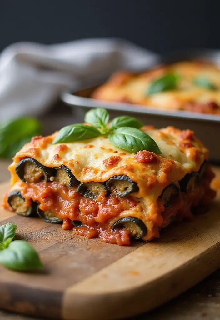 25 Low Carb High Protein Family Meals for Dinner Tonight - 8. Eggplant Lasagna