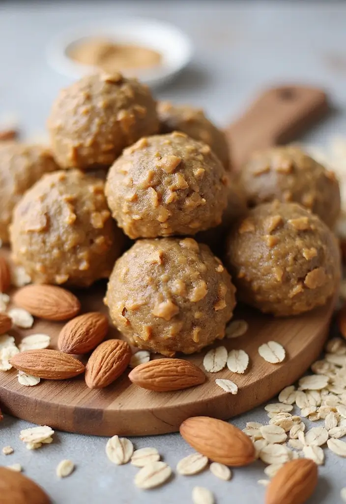 25 New Baby Family Meal Ideas That Offer Comfort - 15. Nutty Almond Butter Energy Balls