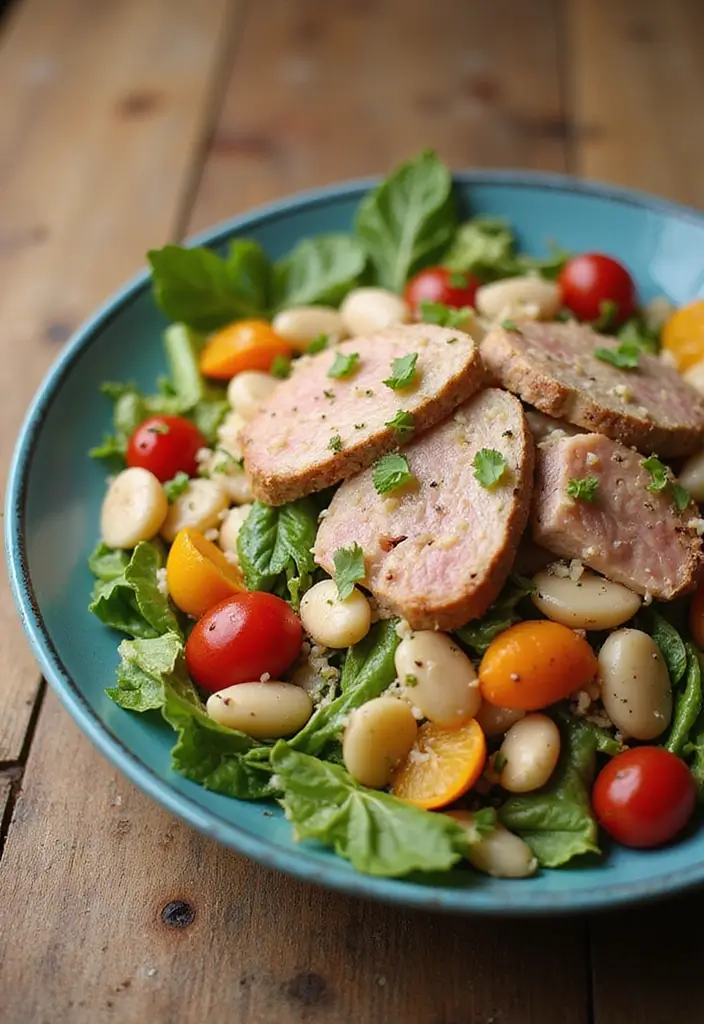 25 New Baby Family Meal Ideas That Offer Comfort - 16. Hearty Tuna and White Bean Salad