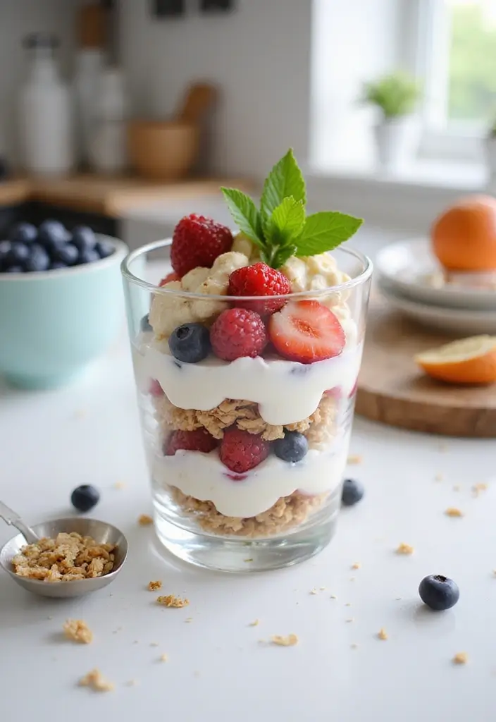 25 New Baby Family Meal Ideas That Offer Comfort - 17. Quick and Easy Greek Yogurt Parfaits