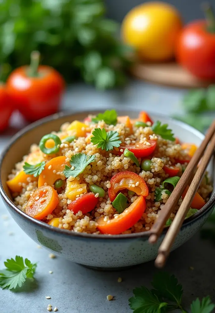 25 New Baby Family Meal Ideas That Offer Comfort - 2. One-Pot Quinoa and Veggie Stir-Fry
