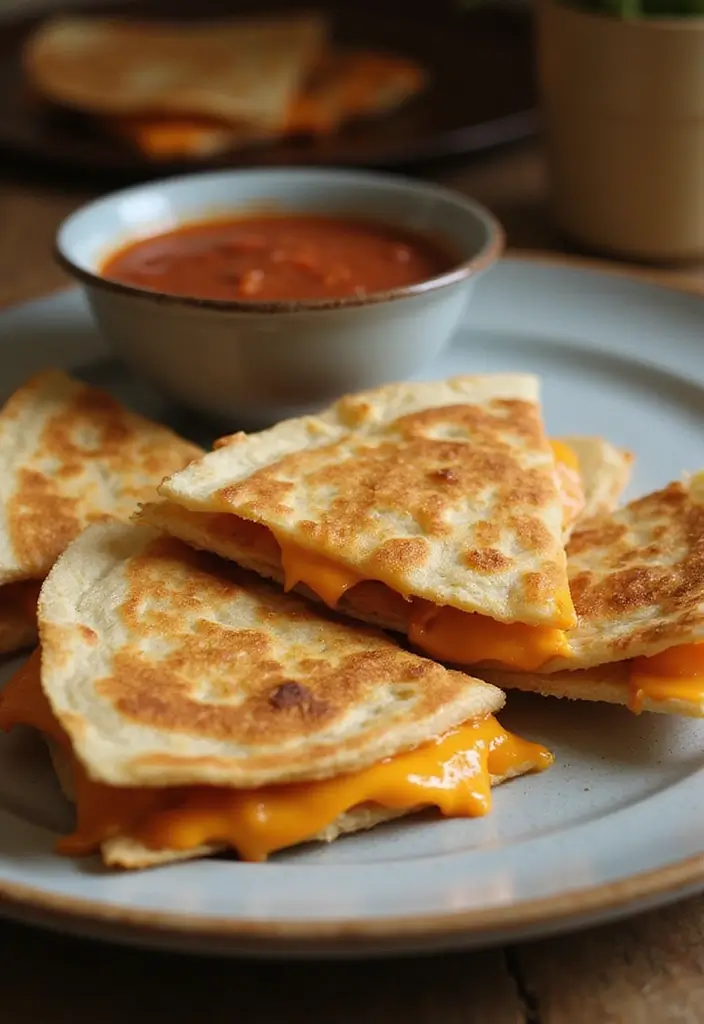 25 New Baby Family Meal Ideas That Offer Comfort - 6. Simple Spinach and Cheese Quesadillas