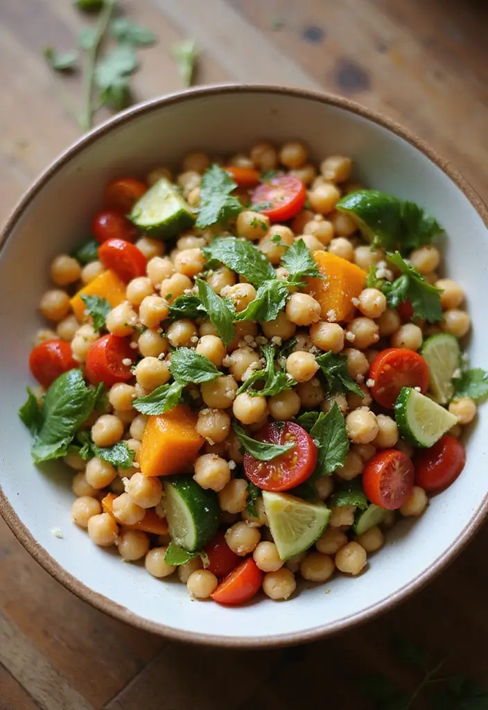25 Postpartum Family Meal Recipes That Help Recovery - 10. Mediterranean Chickpea Salad