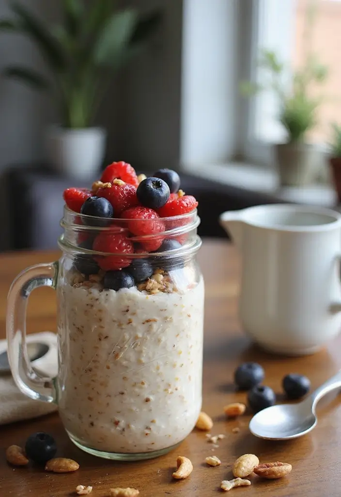 25 Postpartum Family Meal Recipes That Help Recovery - 5. Overnight Oats with Berries