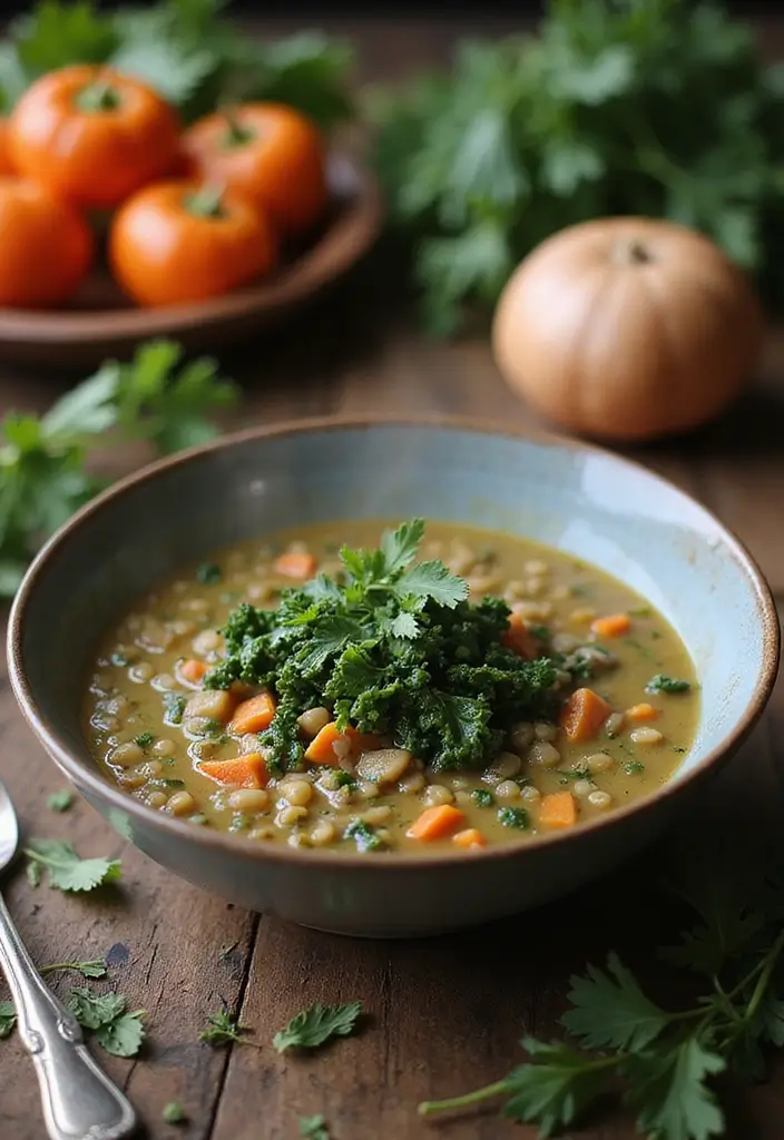 25 Postpartum Family Meal Recipes That Help Recovery - 6. Lentil Soup with Kale