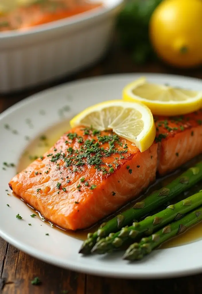 25 Postpartum Family Meal Recipes That Help Recovery - 9. Baked Salmon with Asparagus