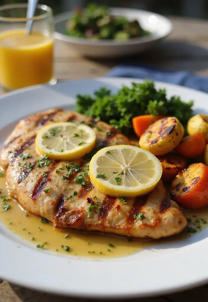 25 Simple Meals to Make for Family Gatherings - 15. Lemon Herb Grilled Chicken