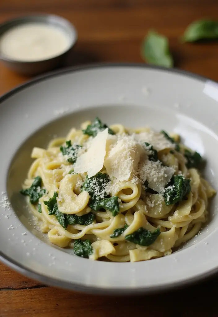 25 Simple Meals to Make for Family Gatherings - 22. Creamy Spinach and Artichoke Pasta
