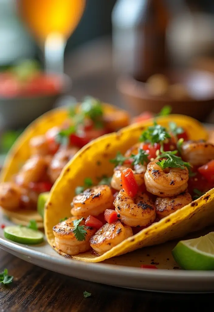 25 Simple Meals to Make for Family Gatherings - 23. Sizzling Shrimp Tacos