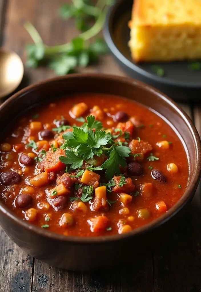 25 Simple Meals to Make for Family Gatherings - 3. Hearty Vegetable and Bean Chili