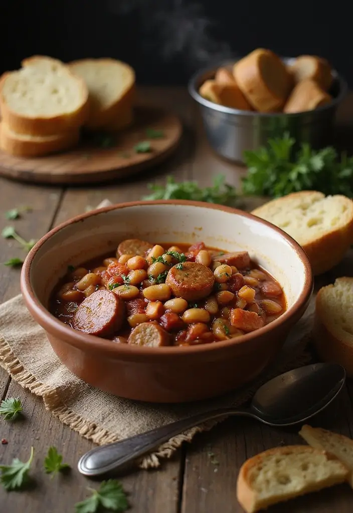 25 Slow Cooker Family Meals from the UK for Comfort Dinners - 14. Sausage and Bean Casserole