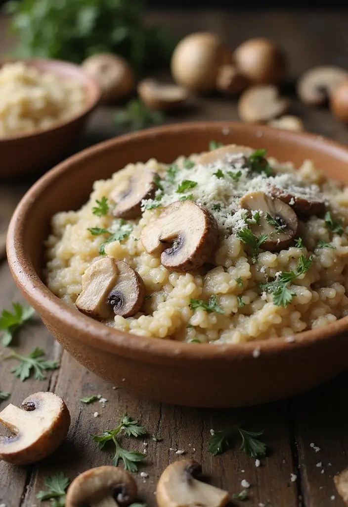 25 Slow Cooker Family Meals from the UK for Comfort Dinners - 2. Creamy Mushroom Risotto