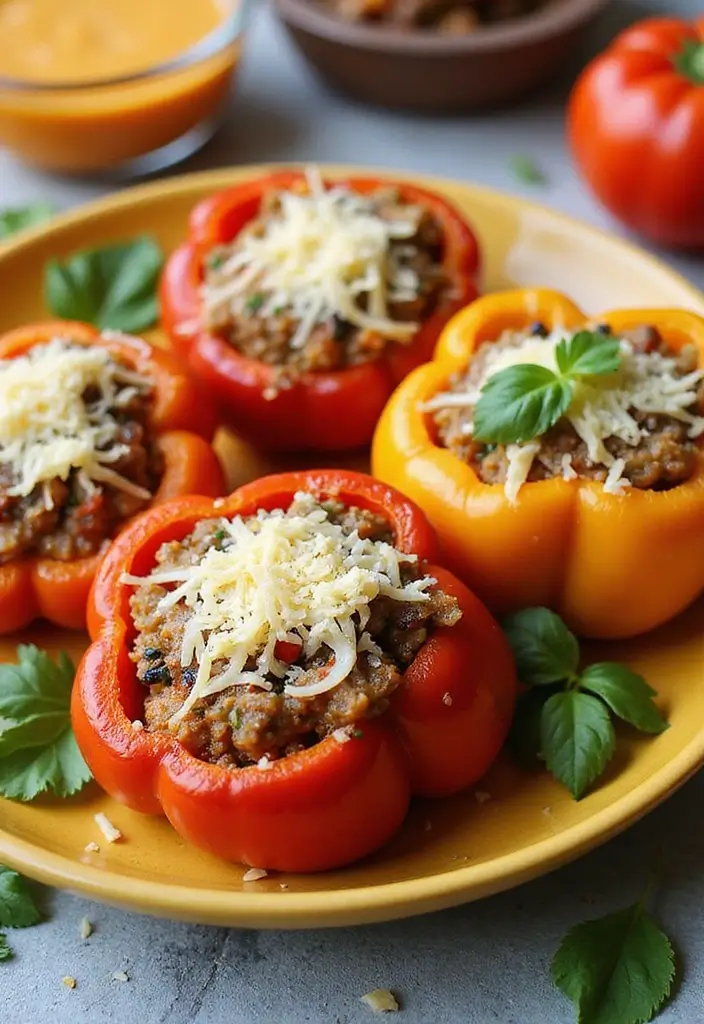 25 Slow Cooker Family Meals from the UK for Comfort Dinners - 21. Stuffed Peppers