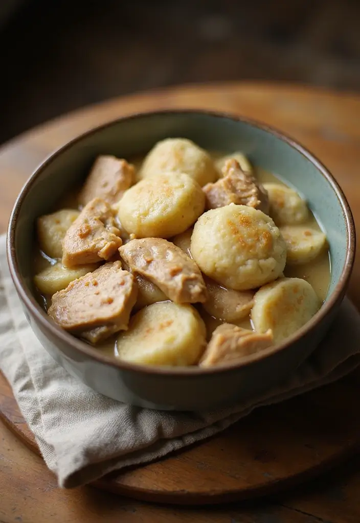 25 Slow Cooker Family Meals from the UK for Comfort Dinners - 22. Chicken and Dumplings