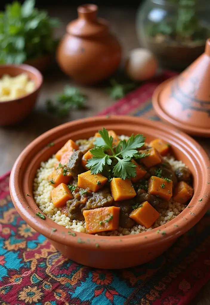 25 Slow Cooker Family Meals from the UK for Comfort Dinners - 9. Vegetable Tagine