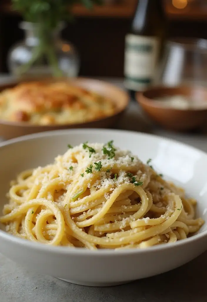 26 Easy Healthy Family Meals for Delicious Dinners - 23. One-Pot Garlic Parmesan Pasta