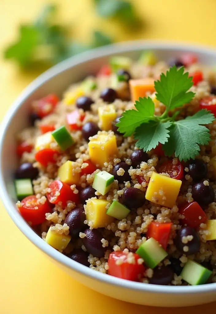 26 Easy Lunch Meal Ideas for the Whole Family - 1. Quinoa & Black Bean Salad
