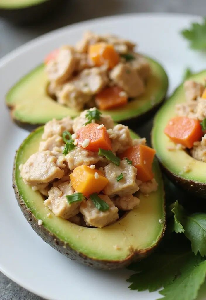26 Easy Lunch Meal Ideas for the Whole Family - 16. Tuna Salad Stuffed Avocado