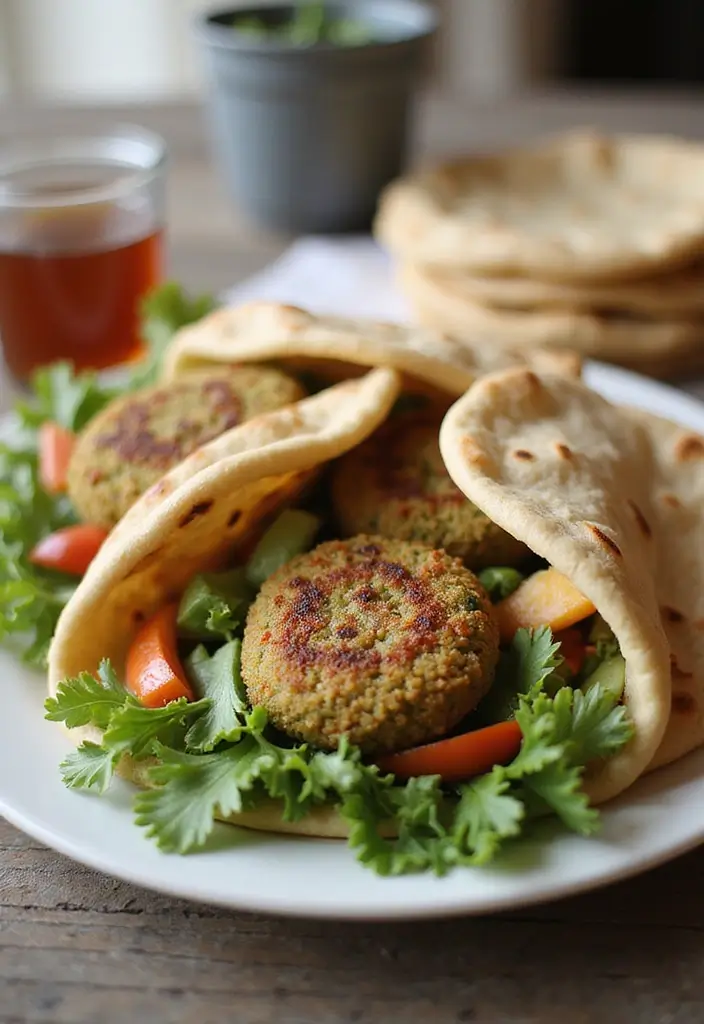 26 Easy Lunch Meal Ideas for the Whole Family - 20. Pita Pockets with Falafel