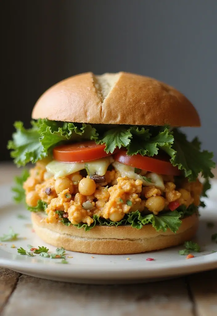 26 Easy Lunch Meal Ideas for the Whole Family - 4. Chickpea Salad Sandwich