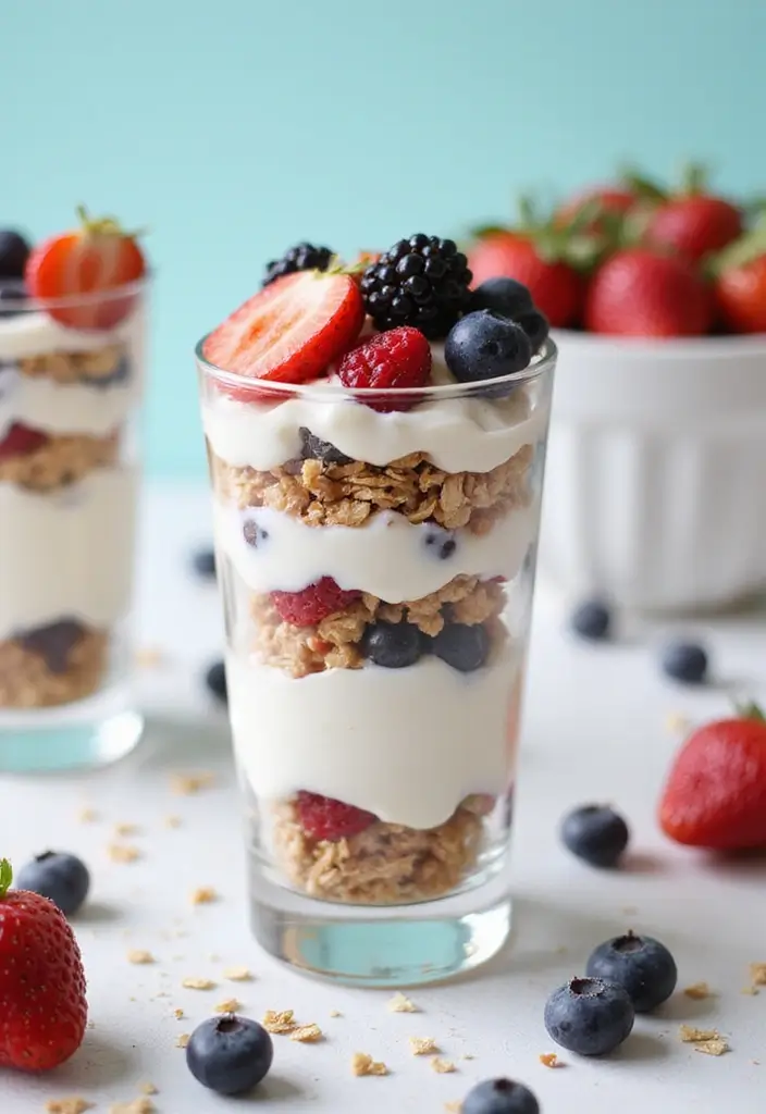 26 Easy Lunch Meal Ideas for the Whole Family - 7. Greek Yogurt Parfaits