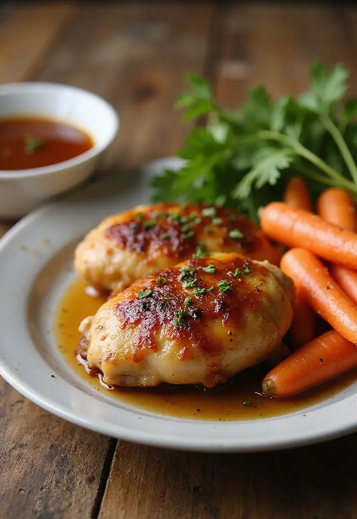 26 Family Friendly Sheet Pan Meal Recipes That Save Time - 14. Honey-Glazed Carrots and Chicken