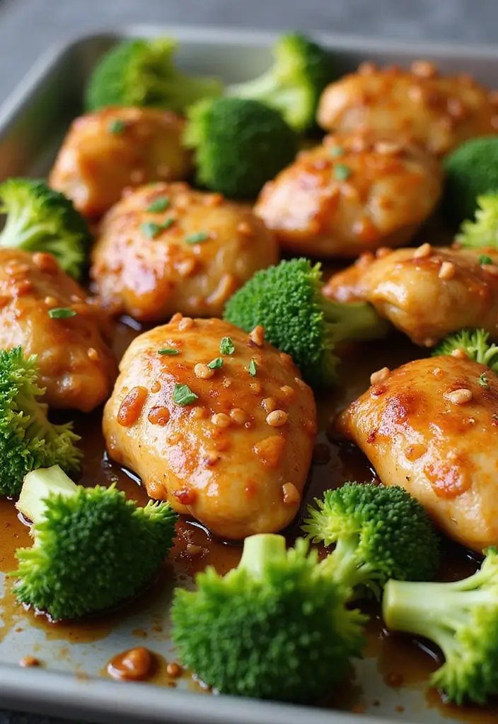 26 Family Friendly Sheet Pan Meal Recipes That Save Time - 20. Orange-Sesame Chicken and Broccoli