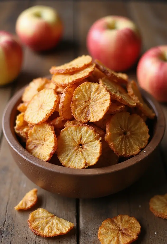 27 Air Fryer Family Meal Recipes You’ll Want Again and Again - 18. Air Fryer Apple Chips