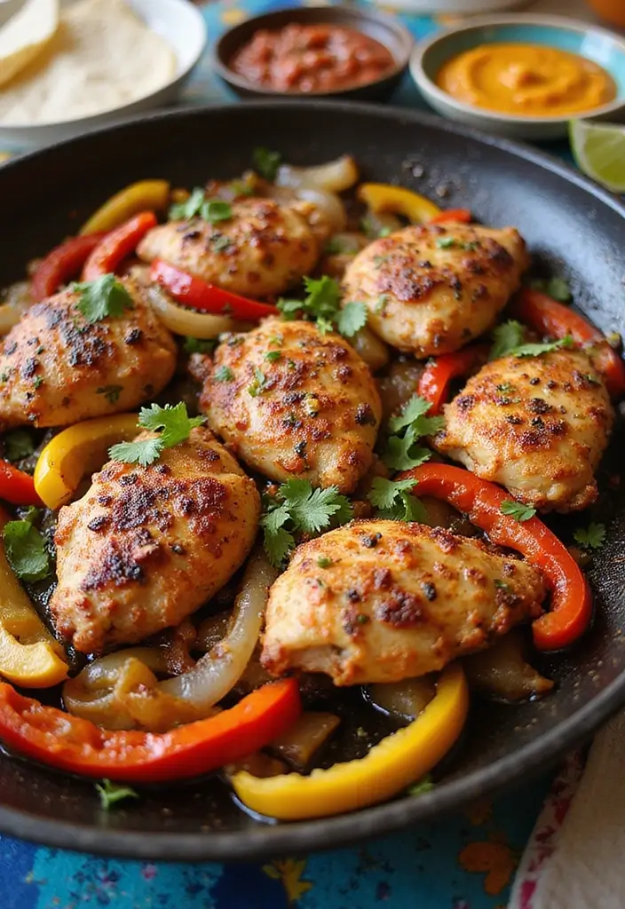 27 Chicken Meal Recipes for Big Family Gatherings - 10. Chicken Fajitas