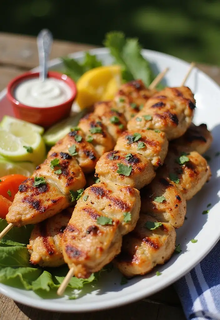 27 Chicken Meal Recipes for Big Family Gatherings - 13. Mediterranean Chicken Skewers
