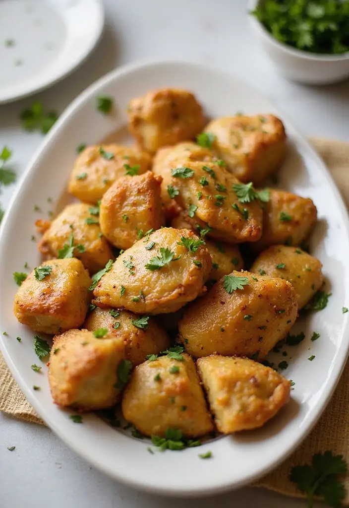 27 Chicken Meal Recipes for Big Family Gatherings - 16. Garlic Butter Chicken Bites
