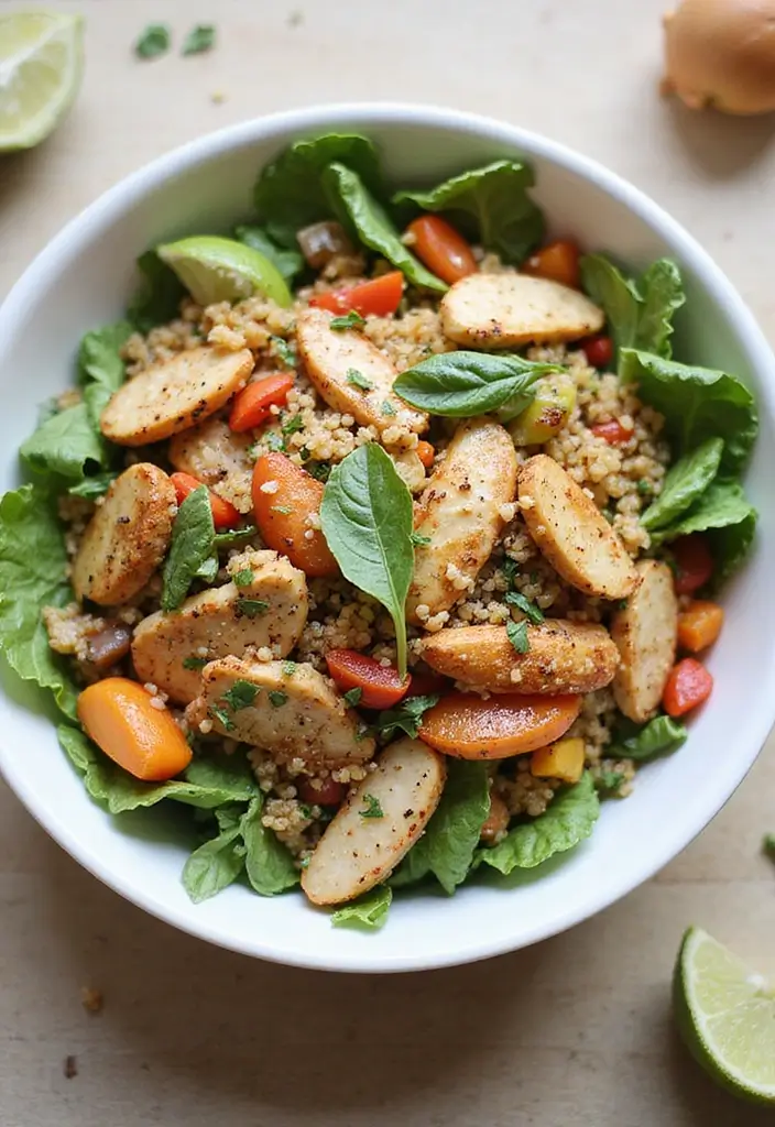 27 Chicken Meal Recipes for Big Family Gatherings - 20. Chicken and Quinoa Salad