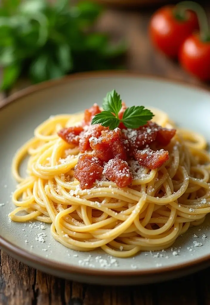 27 Cozy Family Meal Ideas to Create Warm Gatherings 14. Spaghetti Carbonara
