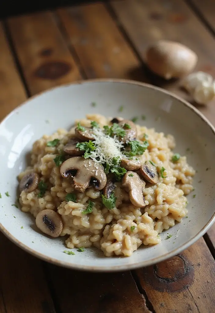 27 Cozy Family Meal Ideas to Create Warm Gatherings 2. Creamy Mushroom Risotto